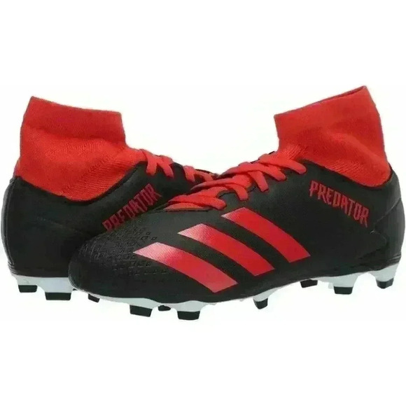 Adidas Mens Size 13 Black Red Predator 20.4 S FXG Soccer Cleats EE9565 New - Picture 3 of 10